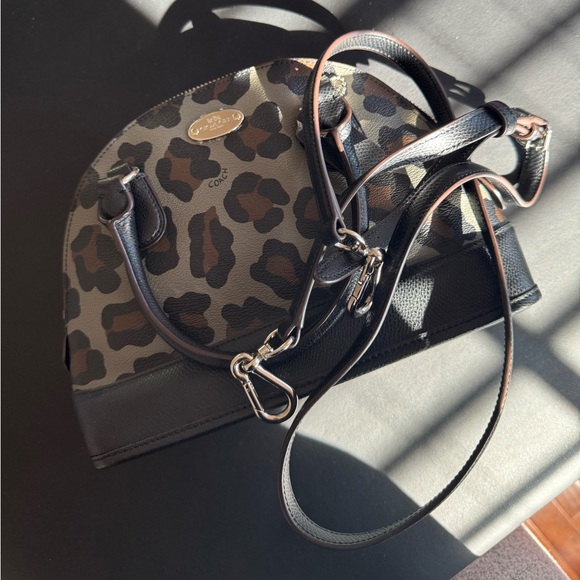 COACH | Mini Cora Ocelot Leopard Satchel - Picture 3 of 9